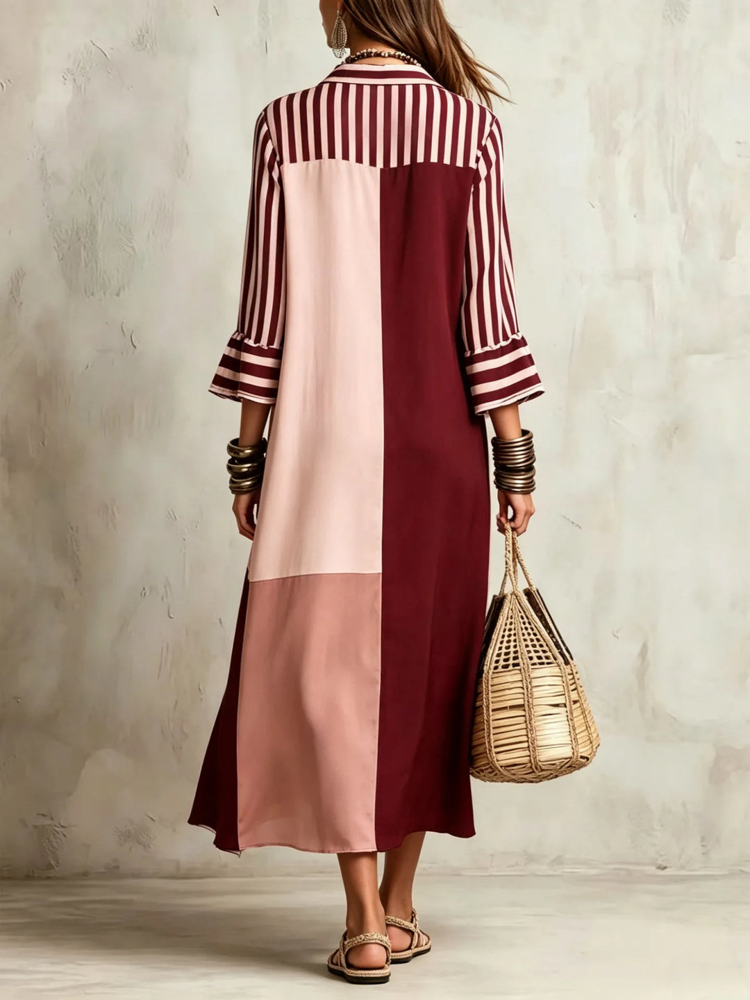Jillian Leinen Luftiges Hemdkleid
