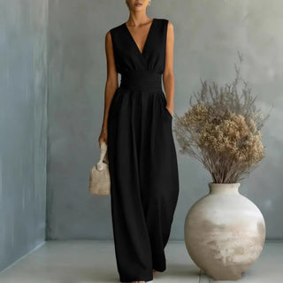 Ärmelloser V-Ausschnitt Jumpsuit von Josephine