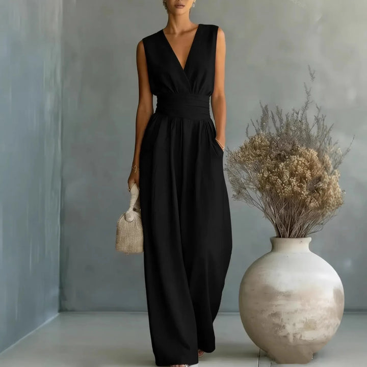 Ärmelloser V-Ausschnitt Jumpsuit von Josephine