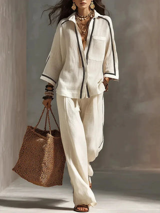 Lorella Relaxed Wide Leg Set