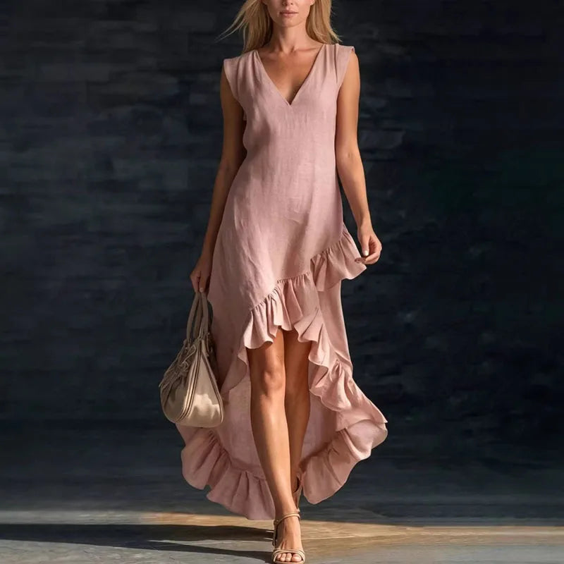 Jessica Elegant Ruffle Maxi Dress