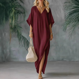 Saffira Lockeres Maxi-Kleid" could be rewritten as "Saffira Relaxed Fit Maxi Dress.