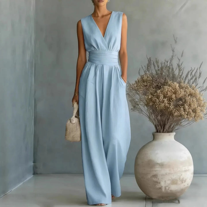 Ärmelloser V-Ausschnitt Jumpsuit von Josephine