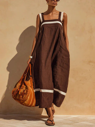 Livia Atmungsaktives Midi Kleid aus Leinen