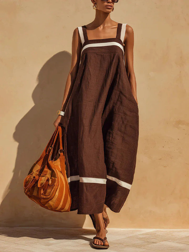 Livia Atmungsaktives Midi Kleid aus Leinen