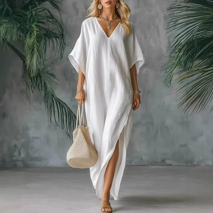Saffira Lockeres Maxi-Kleid" could be rewritten as "Saffira Relaxed Fit Maxi Dress.