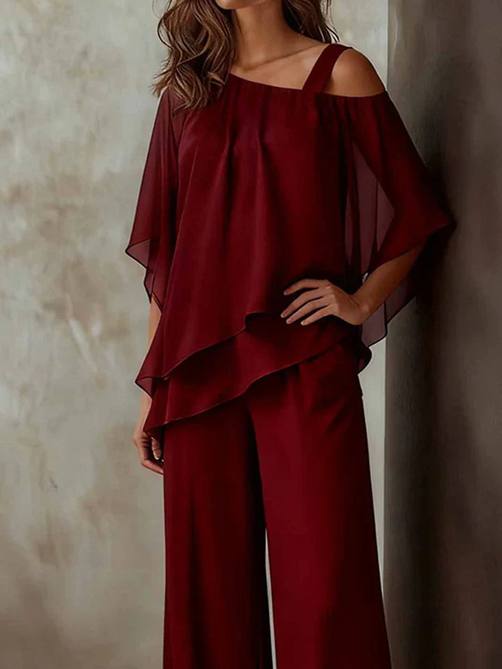 Skylar Breezy Wide-Leg Pants Ensemble