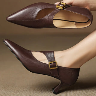 Yasmine Leather Heels