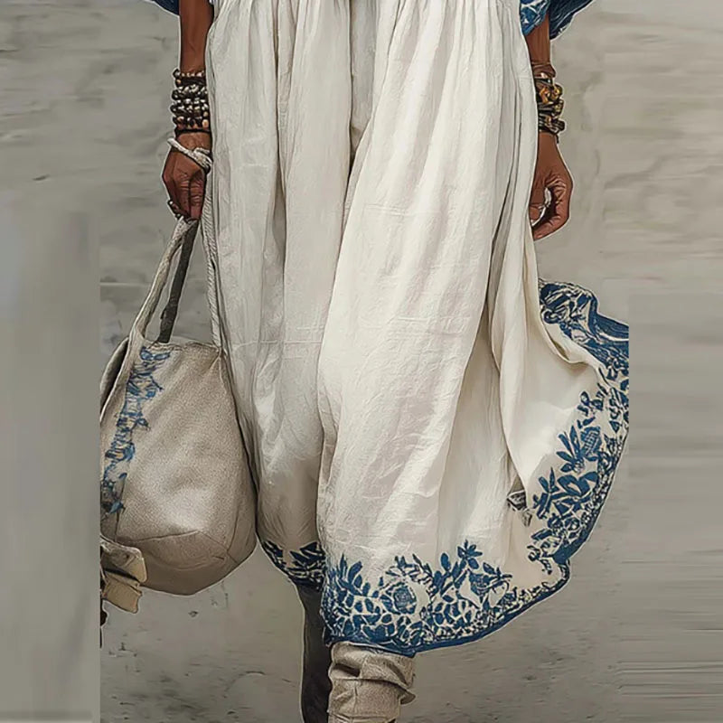 Julia Besticktes Kaftan-Kleid
