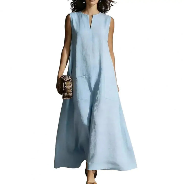 Palmer Ärmelloses Maxi-Sommerkleid in A-Linie