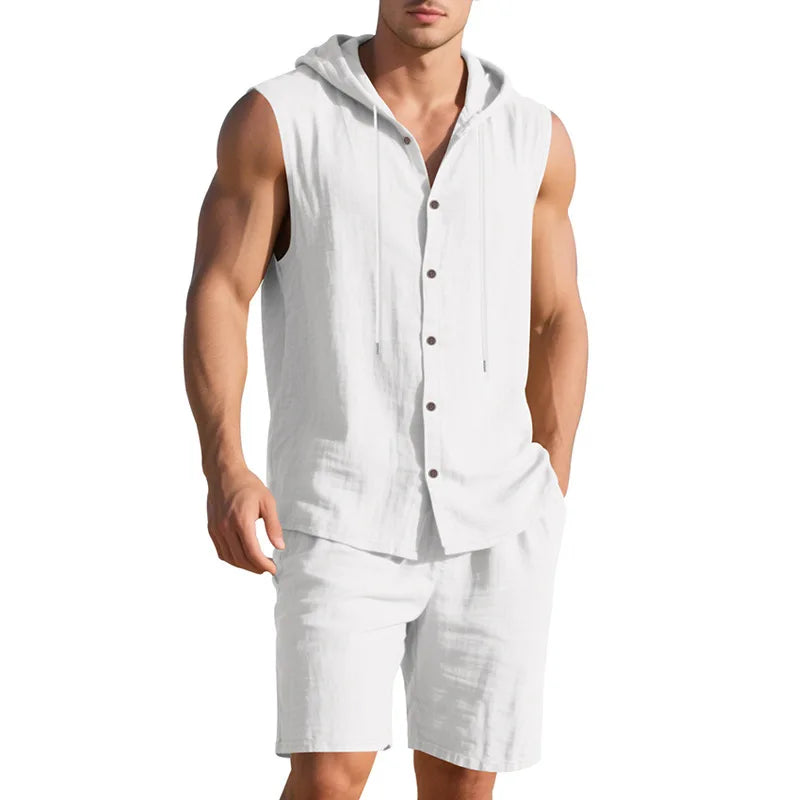 Coastal Line Linen Match Set