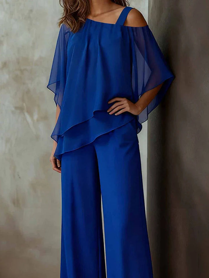 Skylar Breezy Wide-Leg Pants Ensemble