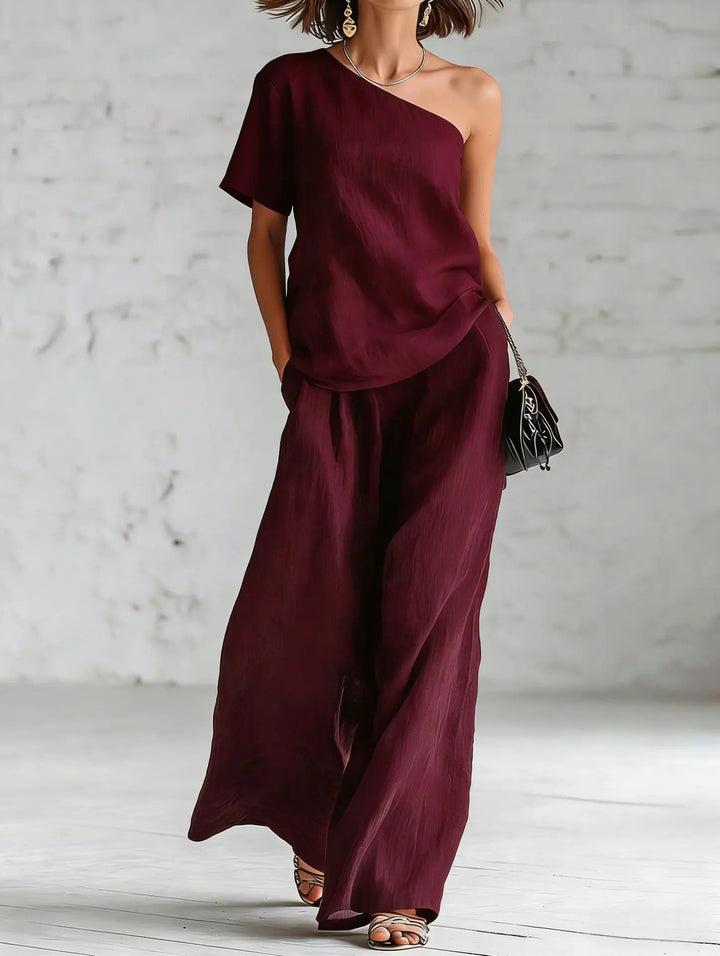 Vanessa One-Shoulder Set