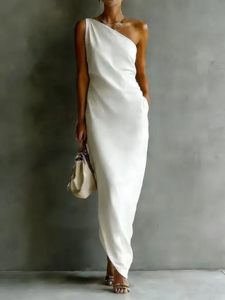 Alessia Maxikleid mit asymmetrischem Träger
