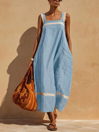 Livia Atmungsaktives Midi Kleid aus Leinen