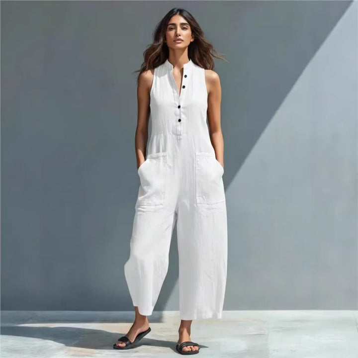 Malisa Linen Summer Jumpsuit