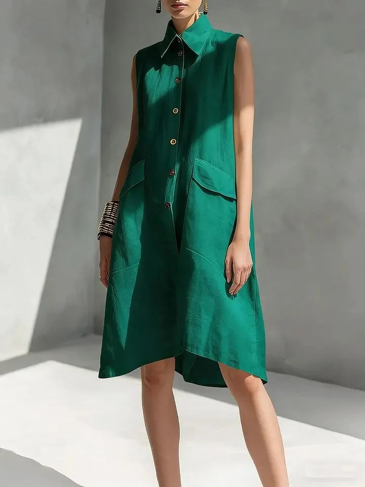 Maliyah Linen Mini Shirt Dress