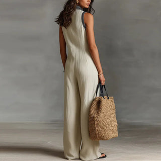 Diana Lace Trim Jumpsuit