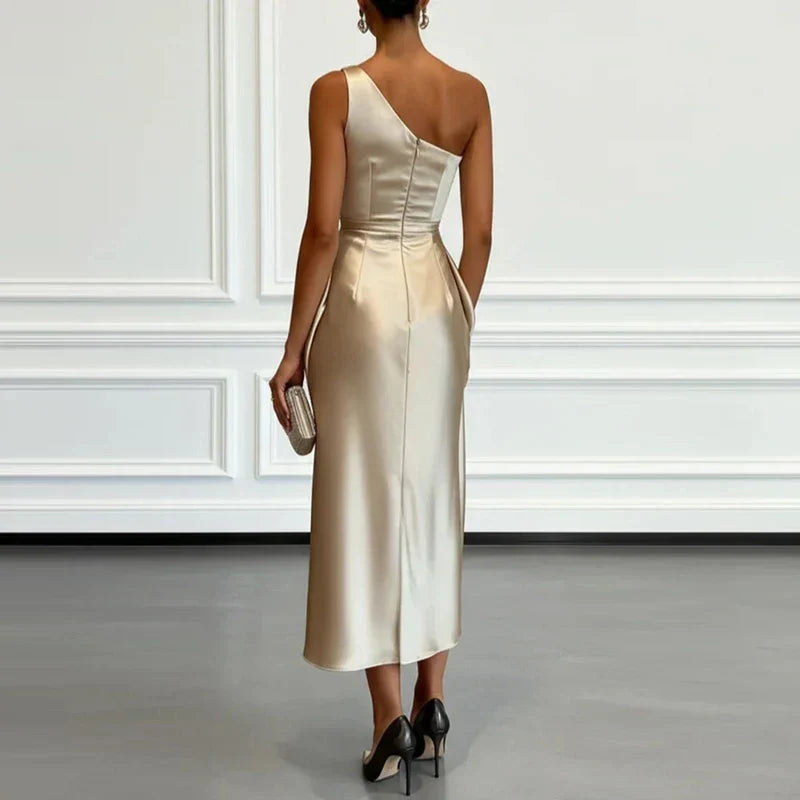Paulina Satin Brautgastkleid