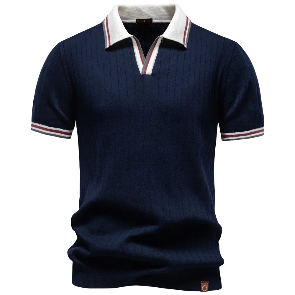 Hudson Strick-Polo-Shirt