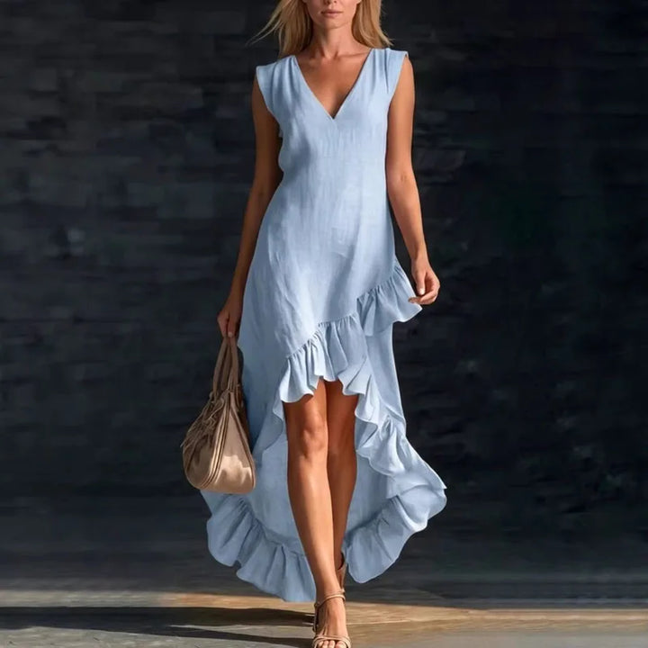 Jessica Elegant Ruffle Maxi Dress