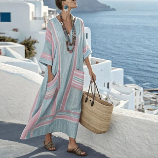 Gracia Breezy V-Neck Maxi Summer Dress