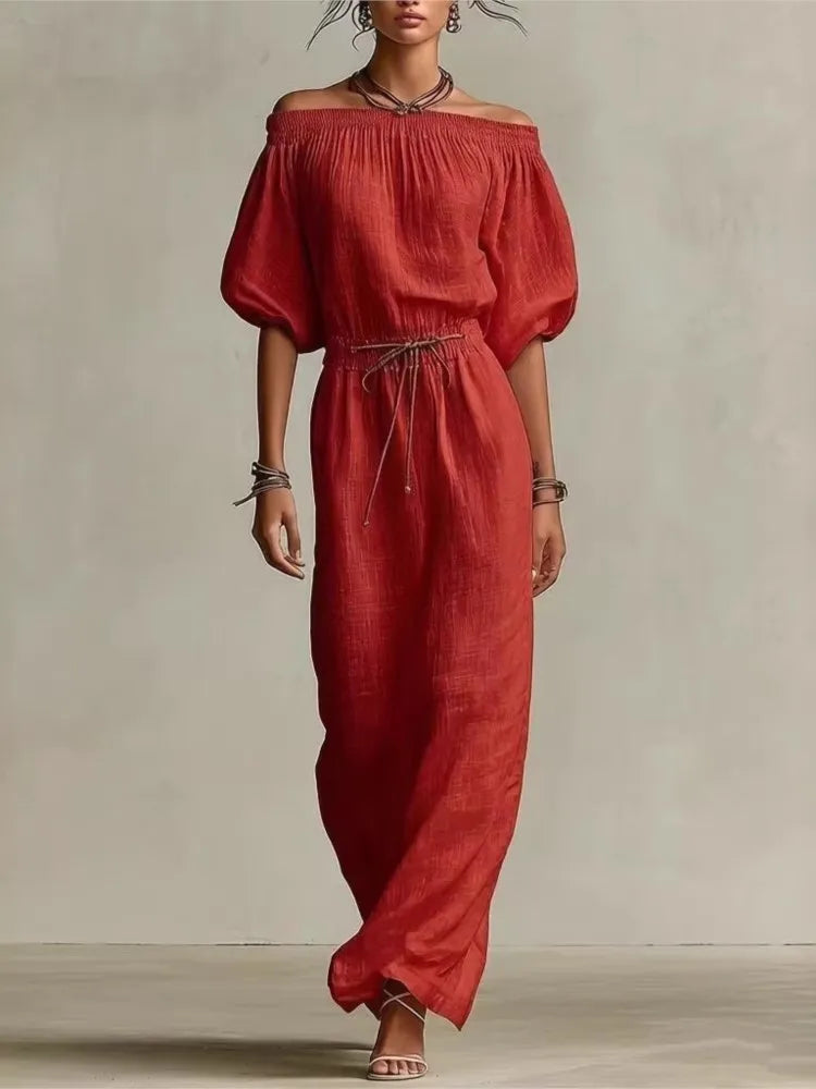 Dorothy Off-Shoulder Maxi Dress
