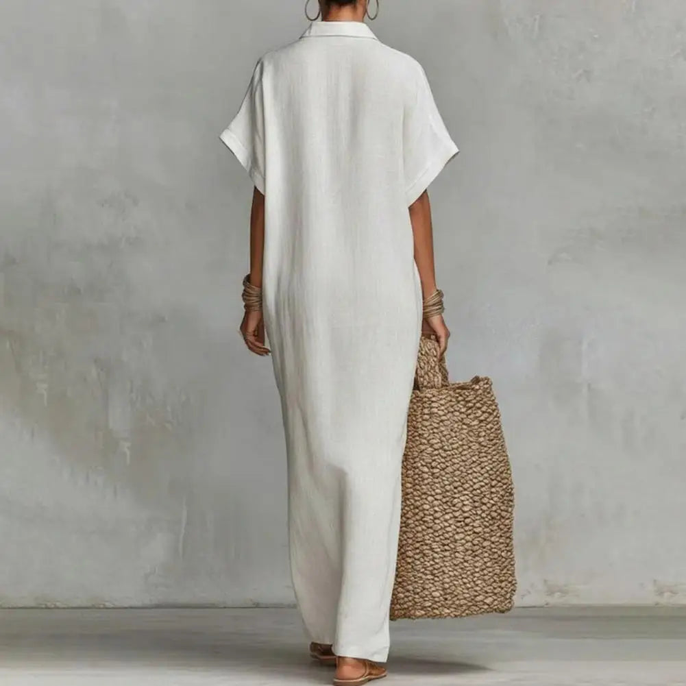 Maxikleid mit kurzen Ärmeln von Salone