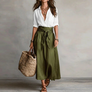 Hannah Linen Coordinated Outfit