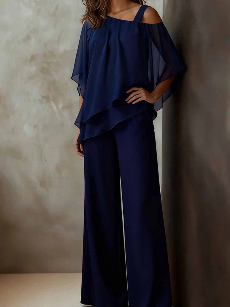 Skylar Breezy Wide-Leg Pants Ensemble