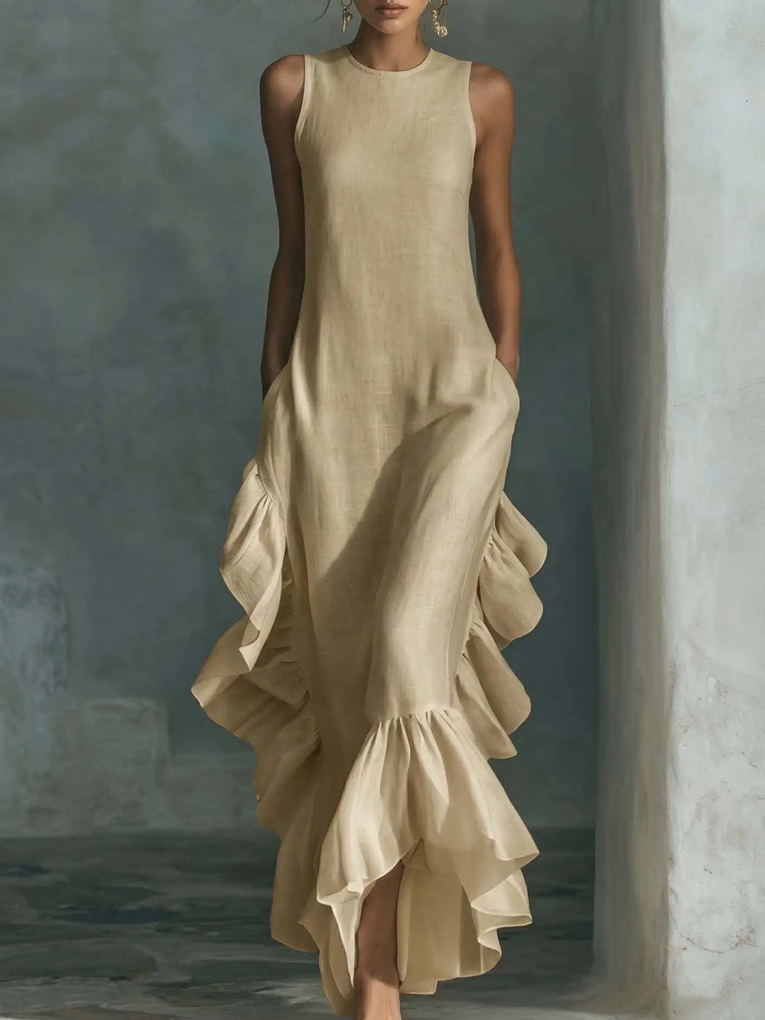 Elara Luftiges Rüschensommerkleid