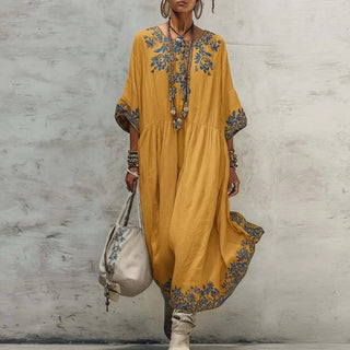 Julia Besticktes Kaftan-Kleid
