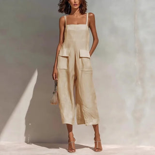 Aria Summer Linen Jumpsuit