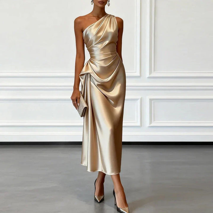 Paulina Satin Brautgastkleid