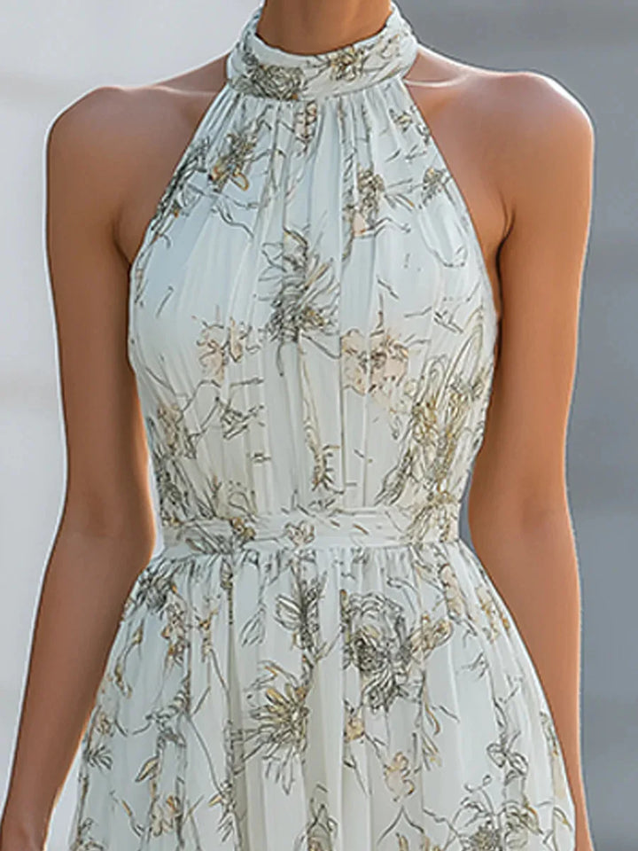 Fiona Elegantes Fließendes Maxikleid mit Trägern