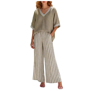 Marissa Gestreiftes Zweiteiliges Outfit