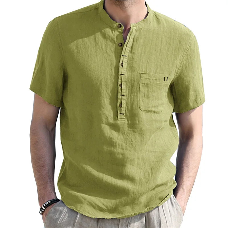 Berkeley Linen Henley Top