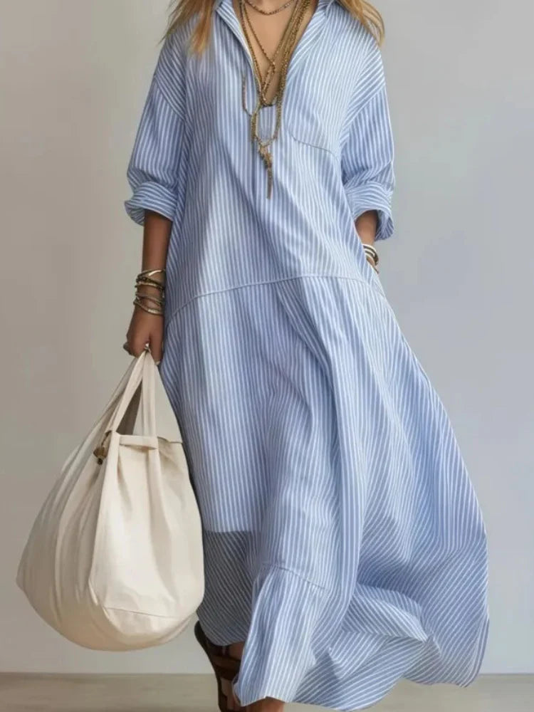 Gestreiftes Maxikleid von Madeline