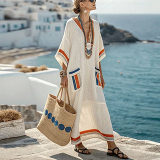 Gracia Breezy V-Neck Maxi Summer Dress