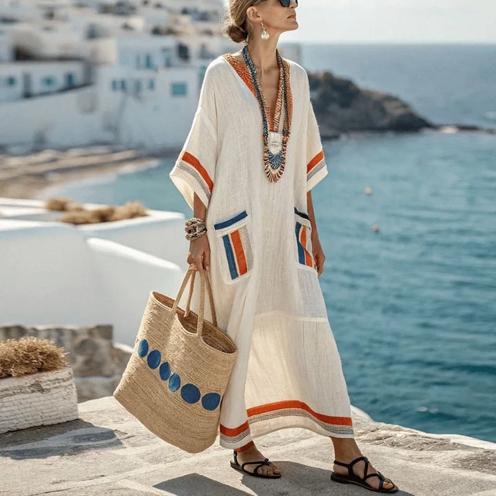 Gracia Breezy V-Neck Maxi Summer Dress