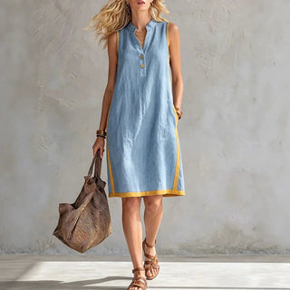 Miranova A-Linie Leinen Mini-Kleid