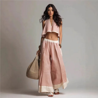 Nerina Weites Bein Zweiteiliges Outfit