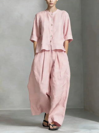 Zerina Linen Coordinated Set
