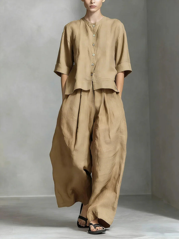 Zerina Linen Coordinated Set