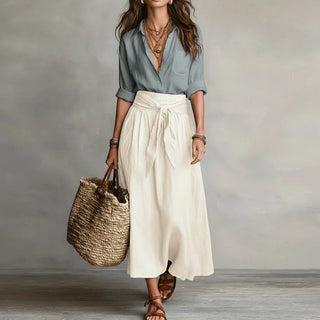 Hannah Linen Coordinated Outfit