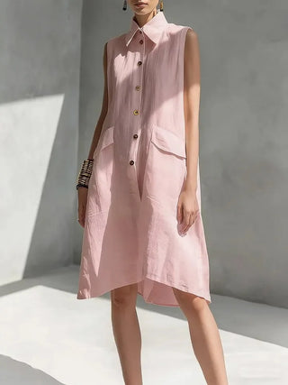 Maliyah Linen Mini Shirt Dress