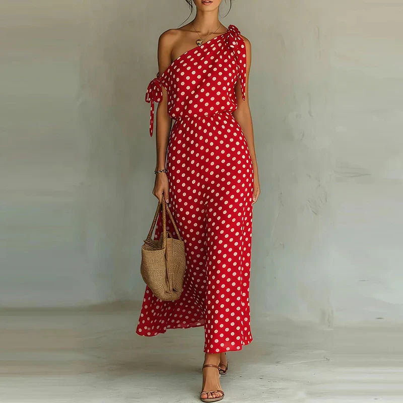 Nora Off-Shoulder Flowing Maxi Dress