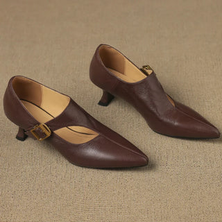 Yasmine Leather Heels