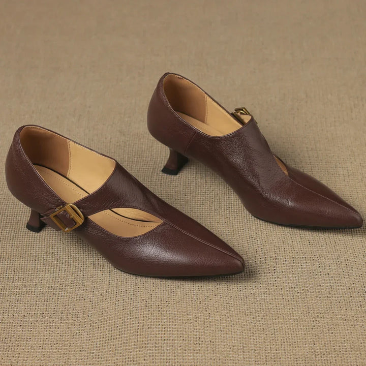 Yasmine Leather Heels