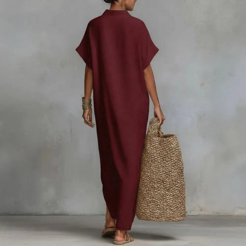 Maxikleid mit kurzen Ärmeln von Salone